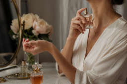 اسپری کردن عطر روی نقاط مناسب بدن برای افزایش ماندگاری رایحه