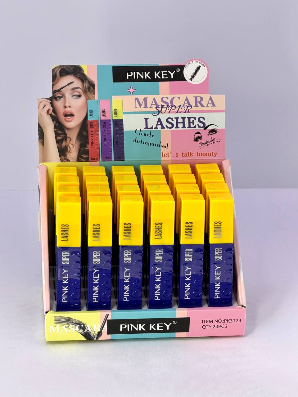 photo_2026-08-12_11-44-11 ریمل رنگی قهوه ای و آبی پینک کی 100 درصد اورجینال | PINK KEY